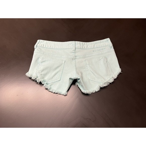 Billabong laneway denim shorts raw hem size 1 mint - Picture 2 of 12